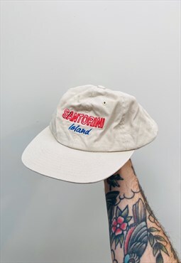 Vintage Santorini Embroidered hat cap