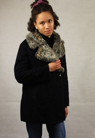 VINTAGE / SUEDE STYLE / SOFT LINING / COAT