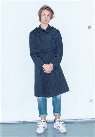 VINTAGE BLUE CLOAK / 1990S / UNISEX