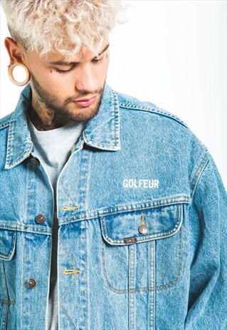VINTAGE 80S ORIGINAL LEE BASIC DENIM JACKET/ S6730