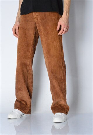 VINTAGE 90S BROWN CORDUROY PANTS