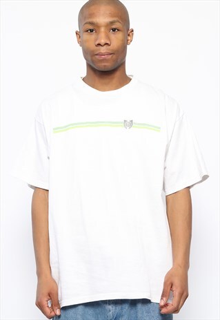 VINTAGE NIKE STRIPE LOGO T-SHIRT WHITE