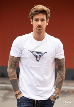 Designer T-Shirt - Sneak Peek - White Colour