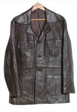 Leather Safari Jacket