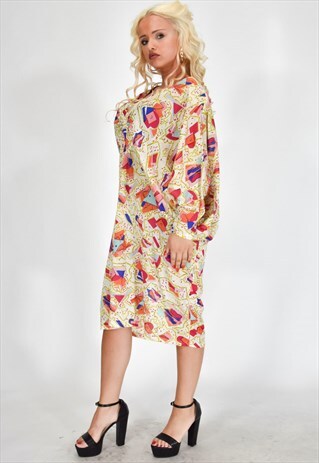 FENDI VINTAGE ELEGANT DRESS MULTI
