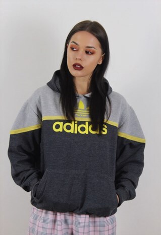 VINTAGE GREY ADIDAS HOODIE