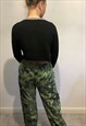 HANDMADE CAMOUFLAGE COMBAT UTILITY TROUSERS CYBERPUNK 