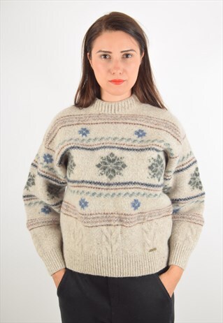 VINTAGE WOOL JUMPER MADE IN AUSTRIA (1469)