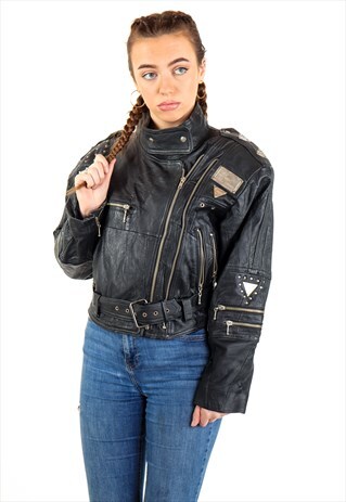 VINTAGE LEATHER JACKET J2669