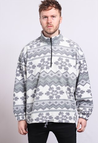 VINTAGE ZIP UP FLEECE TOP