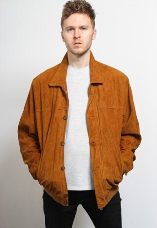 VINTAGE SUEDE BOMBER JACKET