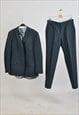 vintage 90s suit in grey