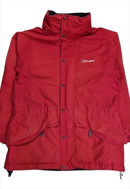 Women's Berghaus Gore-Tex Rain Jacket In Red Size 12