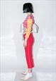 VINTAGE Y2K R'N'B STAR JOGGER CULOTTES IN TOMATO RED