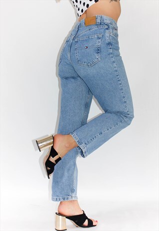 VINTAGE 90'S TOMMY HILFIGER LOGO MOM JEANS
