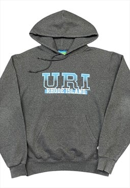 Champion Vintage Men's Grey Rhode Island University Hoodie