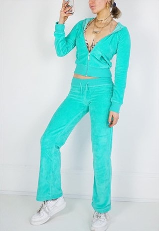 turquoise tracksuit womens