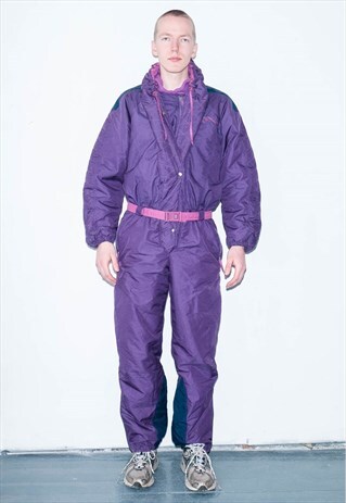 VINTAGE PURPLE SKI TRACKSUIT / UNISEX