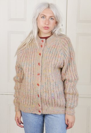 OVERSIZED MOHAIR WOOL CARDIGAN