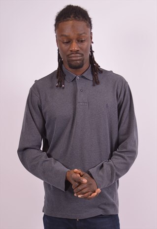 POLO RALPH LAUREN MENS VINTAGE POLO SHIRT LARGE BLUE 90S