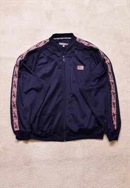 Vintage 90s Reebok Navy Tape Sleeve Jacket