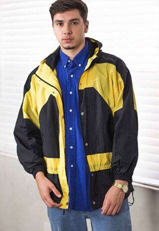 VINTAGE NIKE SHELL JACKET LOGO 90S L 17.6