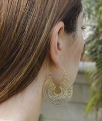 sun dial earrings