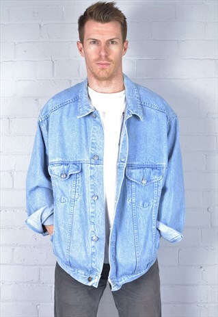 VINTAGE LIGHT BLUE DENIM JACKET