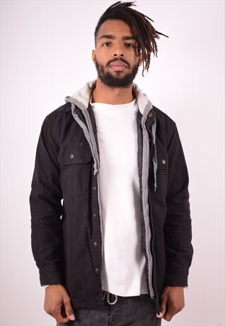 DICKIES MENS VINTAGE JACKET SMALL BLACK 90S