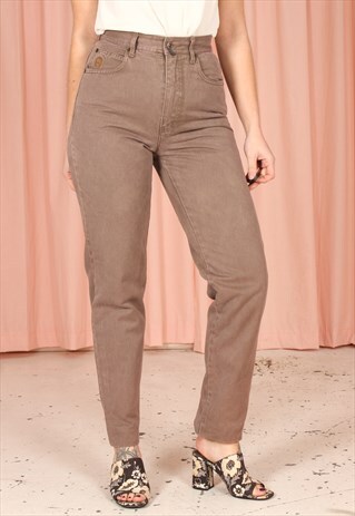 VINTAGE 90S MOM JEANS IN BROWN