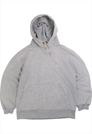 VINTAGE NIKE SWEATSHIRT HOODED PULLOVER SWOOSH GREY LARGE