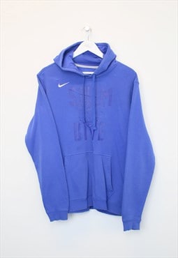 Vintage Nike Brigham Young University hoodie in blue. Fits L