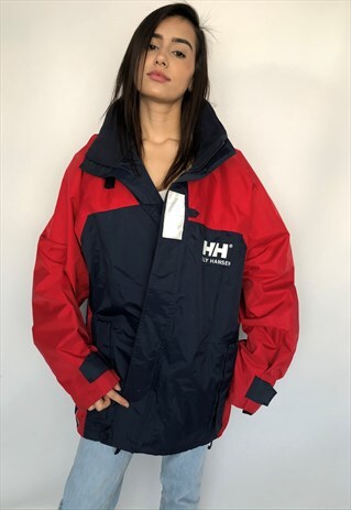VINTAGE HELLY HANSEN SAILING WEATHERPROOF JACKET COAT HOODED