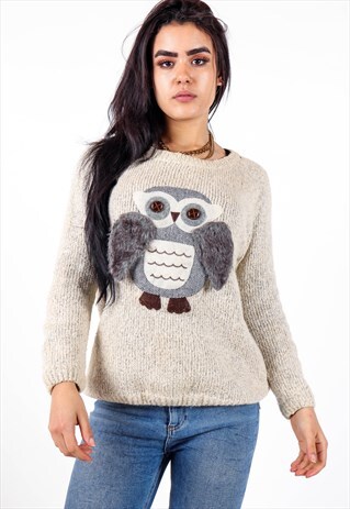 VINTAGE OWL KNITWEAR JUMPER K661