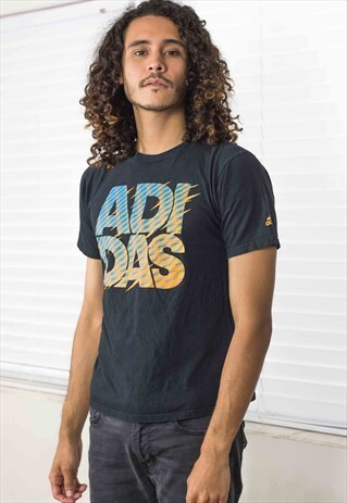 VINTAGE ADIDAS T-SHIRT LOGO 90S M 5.4