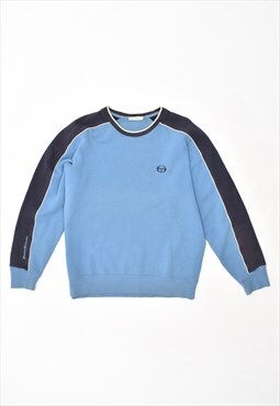 Vintage Sergio Tacchini Sweatshirt Jumper Blue