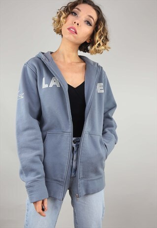 VINTAGE RETRO LACOSTE ZIP UP SWEATER TRACK TOP HOODIE