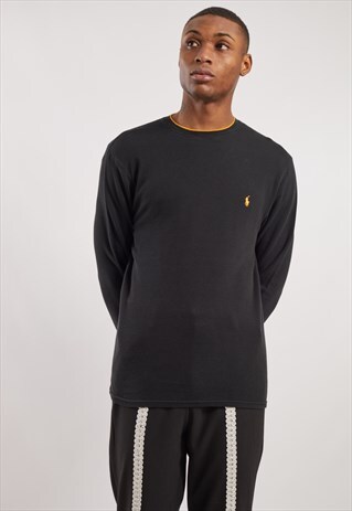 VINTAGE RALPH LAUREN LONG SLEEVE WAFFLE TOP