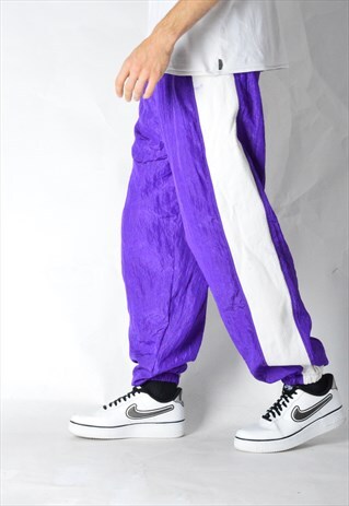 VINTAGE 80S PURPLE SPORTS PANTS