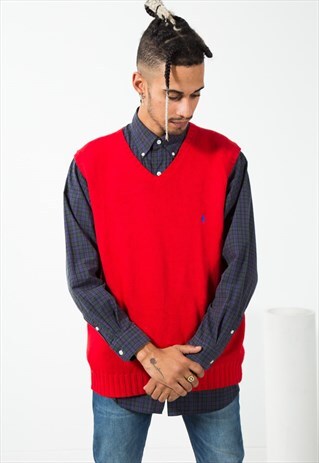 ON SALE VINTAGE 80S P. RALPH LAUREN KNITWEAR VEST / S0009