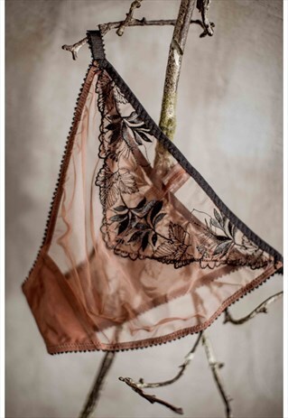 CALLISTA SHEER EMBROIDERY BRIEF