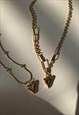 JULIETTE. DAINTY GOLD HEART NECKLACE 