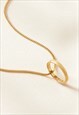Believe Gold Ring Necklace