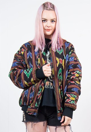 VINTAGE AZTEC FESTIVAL BOMBER JACKET