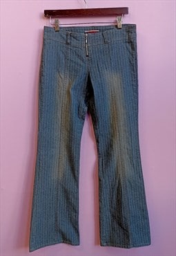 Vintage 00s Y2K flared denim trousers