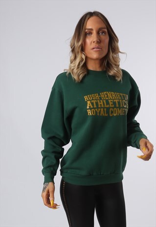 SWEATSHIRT JUMPER OVERSIZED LEE LOGO VINTAGE UK 12 (O4E)