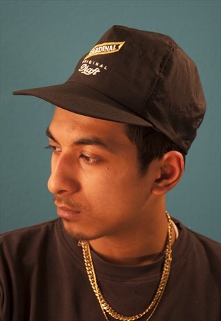VINTAGE CARDINAL BLACK SNAPBACK CAP HAT