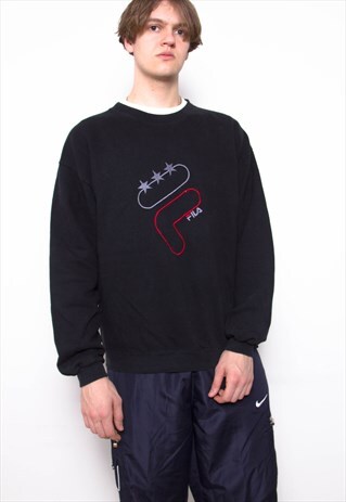 VINTAGE 90S FILA BIG LOGO SWEATSHIRT ID:3377