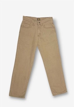 Vintage Lee Lined Straight Leg Jeans Brown W29 L32 BV21761