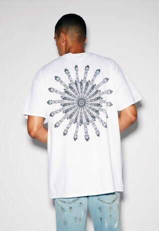 DAGGER OVERSIZED WHITE TEE